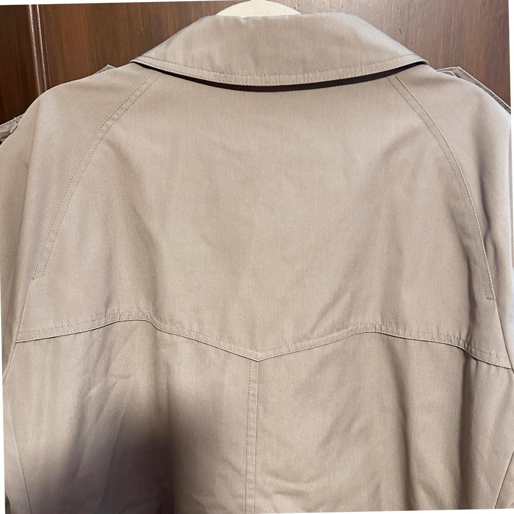 Men's Vintage London Fog Trench/Rain Coat Tan With Belt 46R - Picture 4 of 5